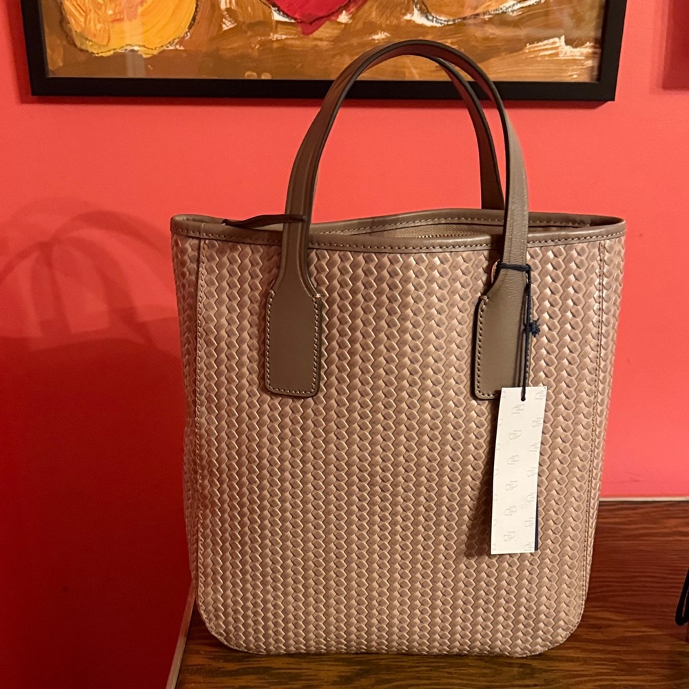 NWT DOONEY & BOURKE HANDLE TOTE PUTTY CROSSBODY HANDBAG - Picture 7 of 16